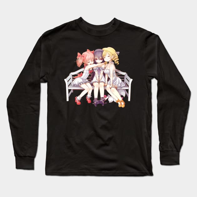 Madoka Magica Girls Long Sleeve T-Shirt by KokoroPopShop